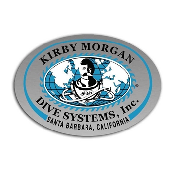 Kirby Morgan KM 37 w/ 455 Regulator Die Cut Sticker