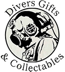 Divers Gifts & Collectables 4.5" Statue of MkV Hard Hat Commercial Diver - Antique Copper
