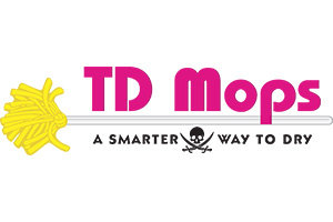 TD Mop 4' TD Mop Double White Deluxe - Standard Material [4FTDBLWHT]